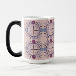 Taza Mágica Pink Lavender MidCentury Modern Morphing Mug