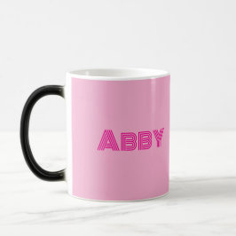 Taza Mágica Pink Your Text Morphing Mug