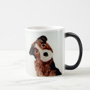 Taza Mágica Pintando adorable perro adorno arte Mascota