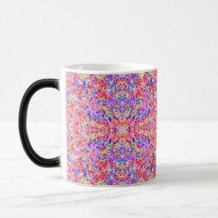 Taza Mágica Pintura de líneas abstractas coloridas lindas