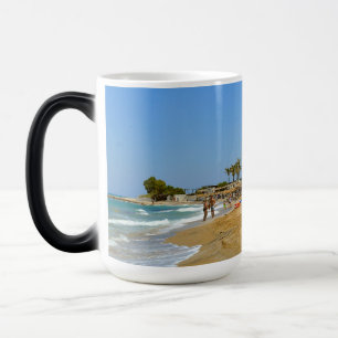 Taza Mágica Playa de Gouves en Crete Mug