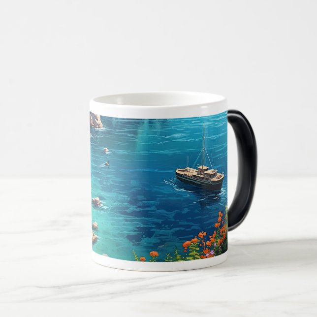 Taza Mágica Playa de Grecia (Anverso derecho)