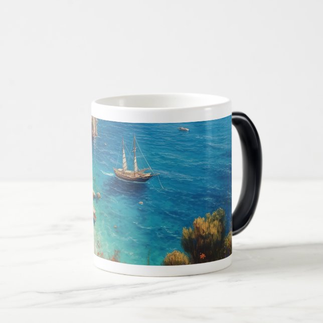 Taza Mágica Playa en Grecia (Anverso derecho)