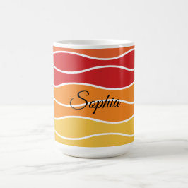 Taza Mágica Playas de arcoiris retro para productos Personaliz