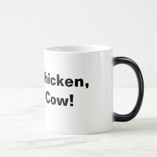 Taza Mágica ¡Pollo de Brown, vaca de Brown!