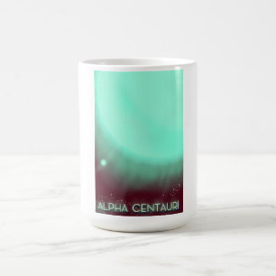 Taza Mágica Póster de arte espacial Alpha Centauri