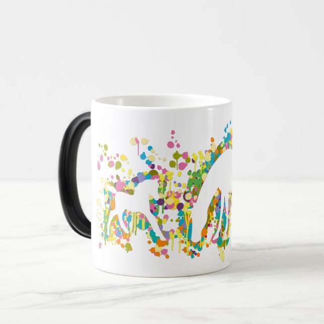Taza Mágica Potro con el chapoteo de la mamá (Anverso izquierdo)