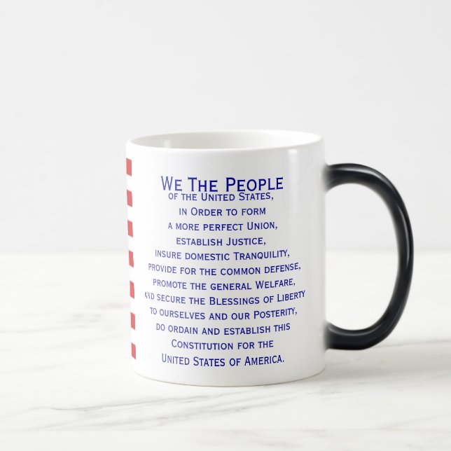 Taza Mágica Preámbulo de la Bandera de la Constitución (Derecha)