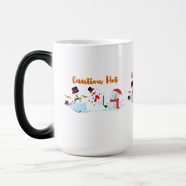 Taza Mágica Precaución: hombres de nieve que se derriten (Izquierda)