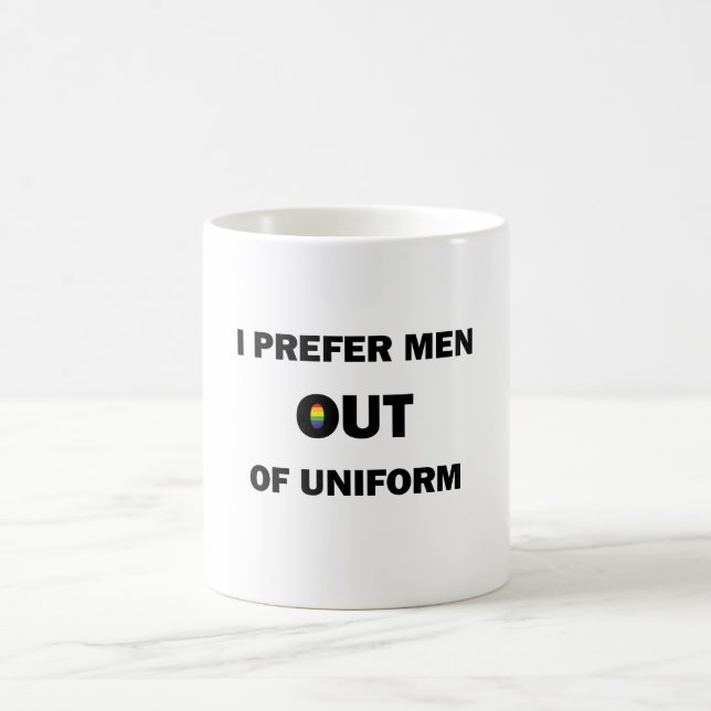 Taza Mágica Prefiero A Los Hombres De Uniforme (Centro)