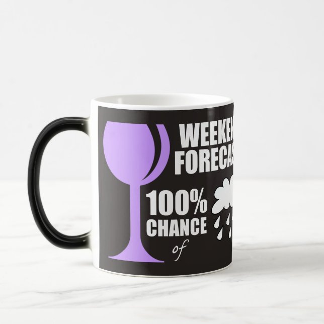 Taza Mágica Previsión de fin de semana nublado 100% de posibil (Izquierda)