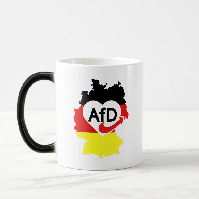 Taza Mágica Pro AFD Deutschland | Camiseta alternativa Spruch (Izquierda)