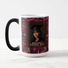 Taza Mágica Profesor Certificado Floral de Lirios de Calla Úni