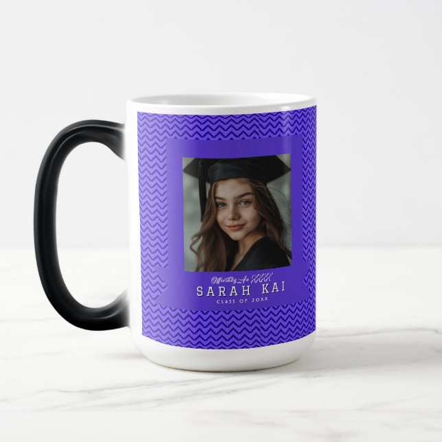 Taza Mágica Profesor Certificado Patrón Geométrico Lindo (Izquierda)