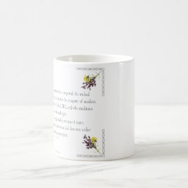 Taza Mágica PSALM 1:1-3 Diseño botánico,