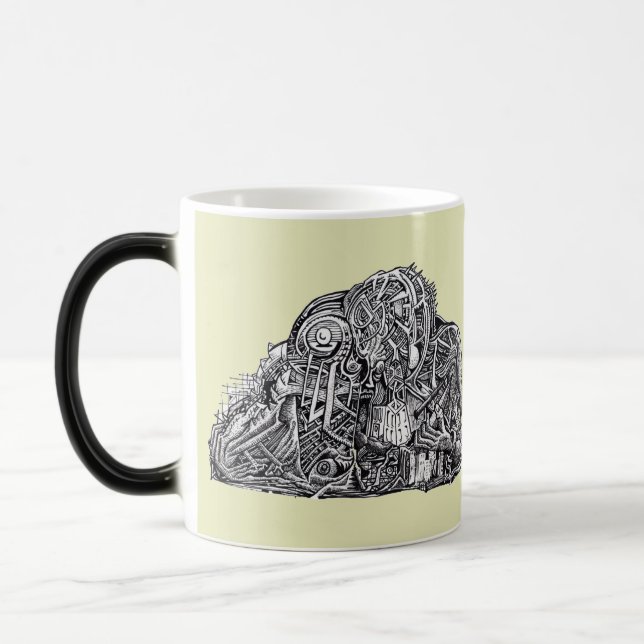 Taza Mágica Psycho Warrior morphing mug (Izquierda)