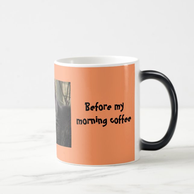 Taza Mágica Puede ser que también sea a perro-Antes de mi café (Derecha)