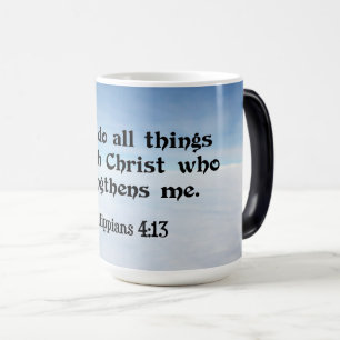 Taza Mágica Puedo hacer todas las cosas... filipinos 4:13