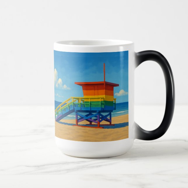 Taza Mágica Puesto de vigilancia del arco iris de la playa de  (Derecha)