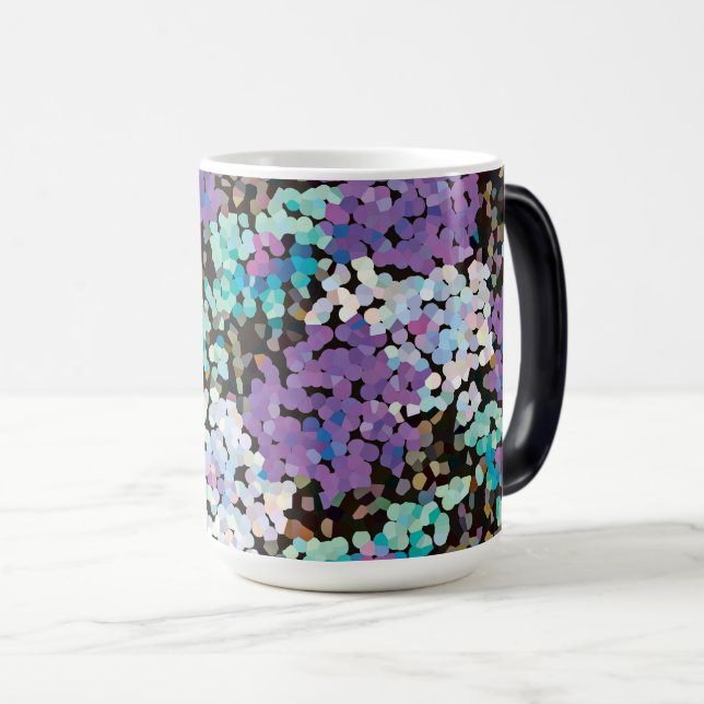 Taza Mágica Purple Crystal Floral Blooms (Anverso derecho)