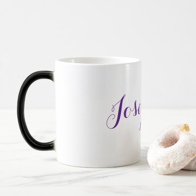 Taza Mágica Purple Name Josephine Morphing Mug (Con donut)