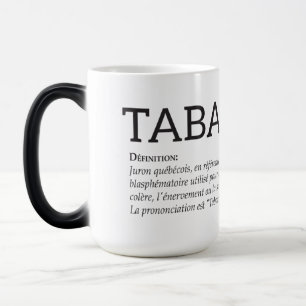 Taza Mágica Québec Tabarnak Juramento Joual Humor Francés