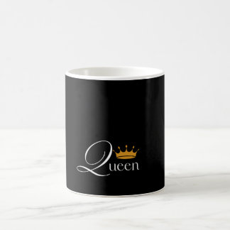Taza Mágica "Queen Energy: Black Mug con el audaz diseño 'Quee