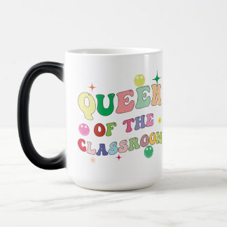 Taza Mágica Queen of the classroom, mug for teacher,custom mug