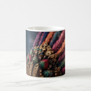 Taza Mágica "Quetzalcóatl: The Feathered Serpent in Gold and B