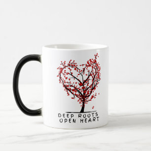 Taza Mágica Raíces profundas de corazón abierto