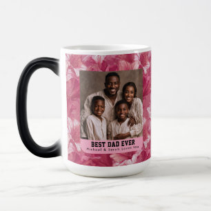 Taza Mágica Ramo de Amarilis Rosa Homenaje a Papá Gato