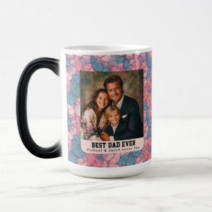 Taza Mágica Ramo de camuflaje de mariposa boho padre foto