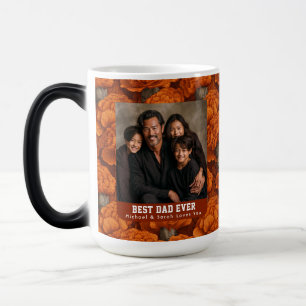 Taza Mágica Ramo de Clavel Occidental Día del Padre Perro Pers