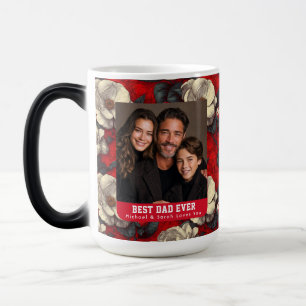 Taza Mágica Ramo de Gardenias Retro Abuelo Foto Viaje Té