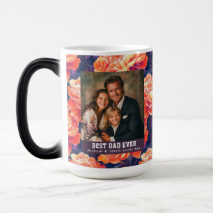 Taza Mágica Ramo de peonías hawaianas Día Feliz del Padre Café
