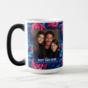 Taza Mágica Ramo de Rosa Único Día del Primer Padre Cerámica