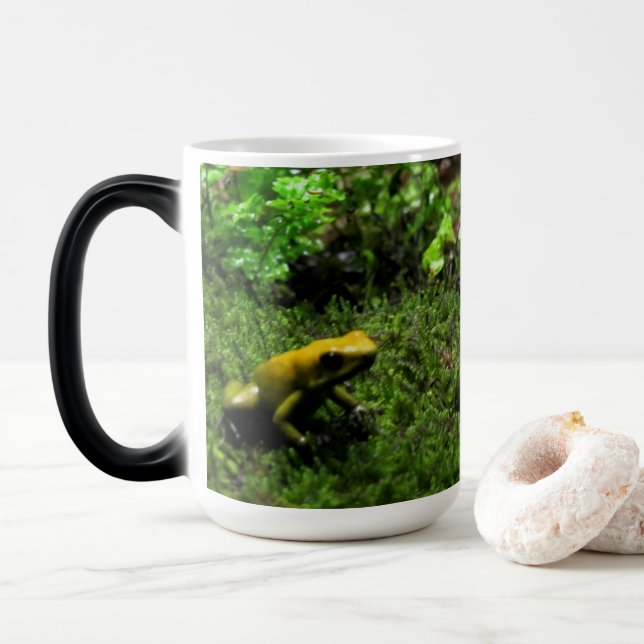 Taza Mágica Rana amarilla (Con donut)