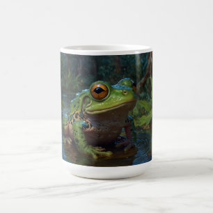 Taza Mágica Rana arbórea en una escena de vida silvestre en es