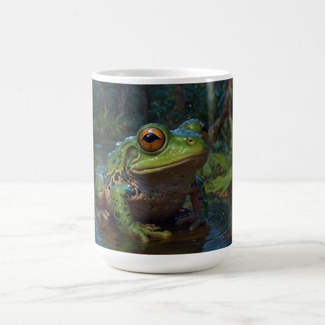 Taza Mágica Rana arbórea en una escena de vida silvestre en es (Centro)