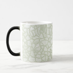 Taza Mágica Random Leaf Mosaic Pale Green