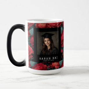 Taza Mágica Ranunculus Floral de Moda Graduación Universitaria