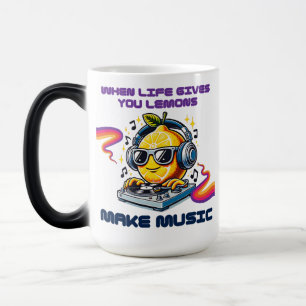 Taza Mágica Ranura de limón DJ con audífonos y girables