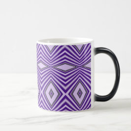 Taza Mágica Rayas de diamante púrpura
