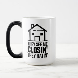 Taza Mágica Realtor Me Ven Cerrando Agente Inmobiliario