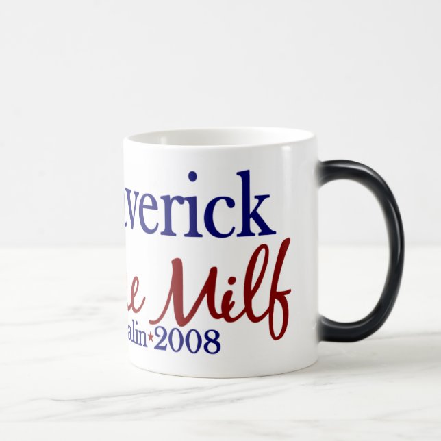 Taza Mágica Rebelde y Milf (McCain Palin 2008) (Derecha)