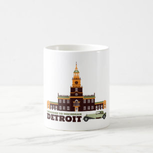 Taza Mágica Recepción a Detroit. Michigan - logotipo del colo