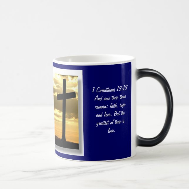 Taza Mágica recordatorios del verso de la biblia (Derecha)