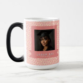 Taza Mágica Recuerdo de foto con patrón de panal de abeja únic