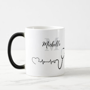 Taza Mágica Recuerdo de jubilación del latido del estetoscopio