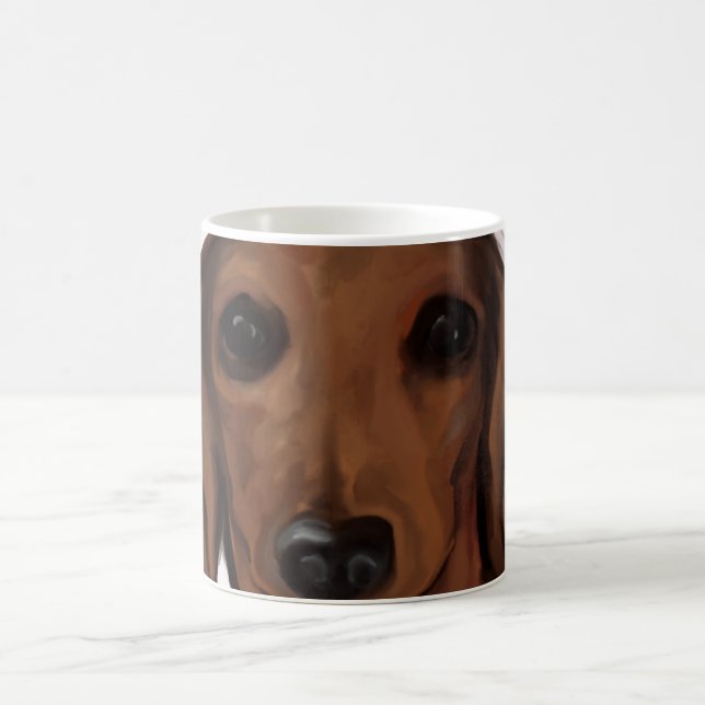 TAZA MÁGICA RED DACHSHUND (Centro)